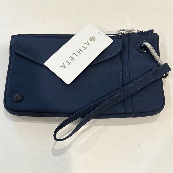 Athleta Handbags - Athleta Coffee Run Clutch Dress Blue NWT